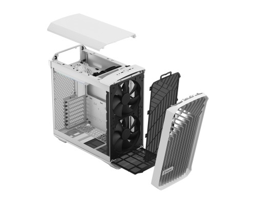 Корпус Fractal Design Torrent Compact White TG Clear Tint / E-ATX, TG / 2x180mm fans inc. / FD-C-TOR1C-03