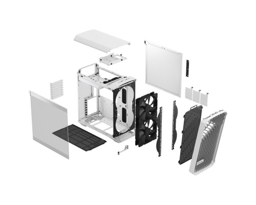 Корпус Fractal Design Torrent Compact White TG Clear Tint / E-ATX, TG / 2x180mm fans inc. / FD-C-TOR1C-03