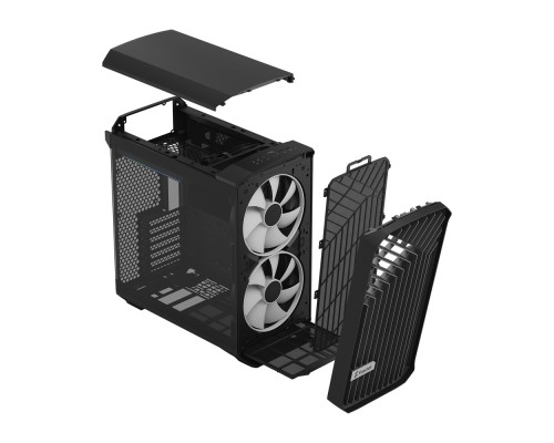 Корпус Fractal Design Torrent Compact RGB Black TG Light Tint / E-ATX, TG / 2x180mm RGB fans inc. / FD-C-TOR1C-02