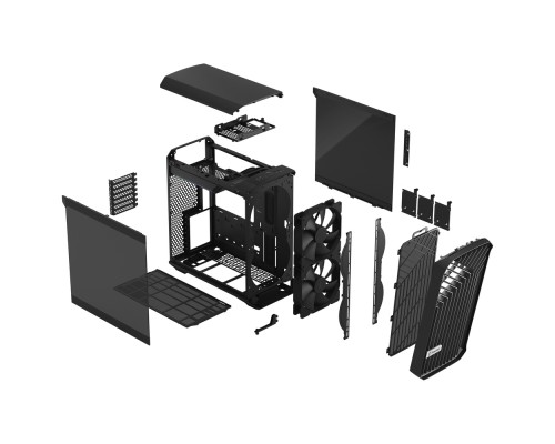 Корпус Fractal Design Torrent Compact Black TG Dark Tint / E-ATX, TG / 2x180mm fans inc. / FD-C-TOR1C-01