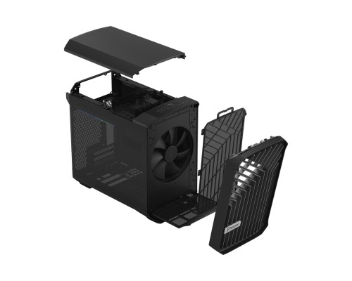 Корпус Fractal Design Torrent Nano Black TG Dark Tint / mITX, TG / 1x180mm fan inc. / FD-C-TOR1N-01