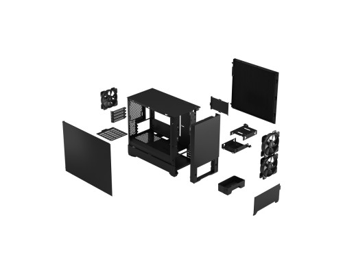 Корпус Fractal Design Pop Mini Silent Black Solid / mATX / FD-C-POS1M-01