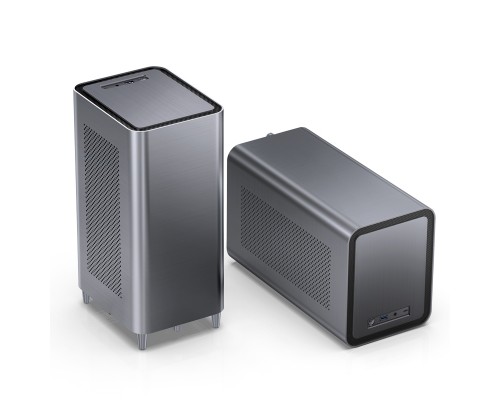 Корпус JONSBO N1 Gray без БП, mini-ITX, SFX, серый