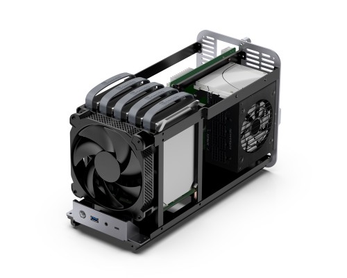 Корпус JONSBO N1 Gray без БП, mini-ITX, SFX, серый