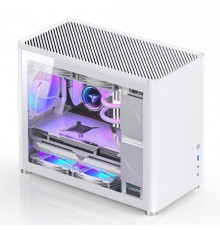 Корпус JONSBO D30 White без БП, боковая панель из закаленного стекла, mini-ITX, micro-ATX, белый                                                                                                                                                          