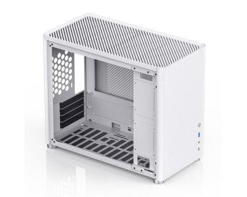 Корпус JONSBO D30 White без БП, боковая панель из закаленного стекла, mini-ITX, micro-ATX, белый