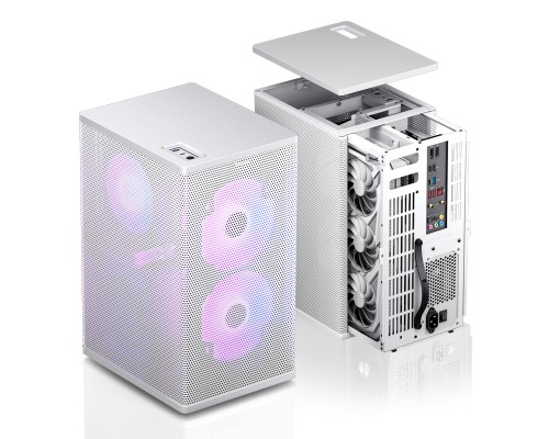 Корпус JONSBO VR3 White без БП, mini-ITX, белый