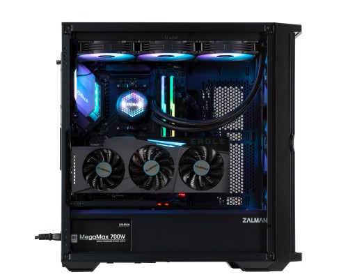 Корпус ZALMAN Z10 DUO, без БП, боковое окно (закаленное стекло), черный,  ATX