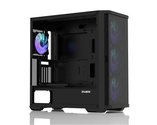 Корпус ZALMAN Z10 DUO, без БП, боковое окно (закаленное стекло), черный,  ATX