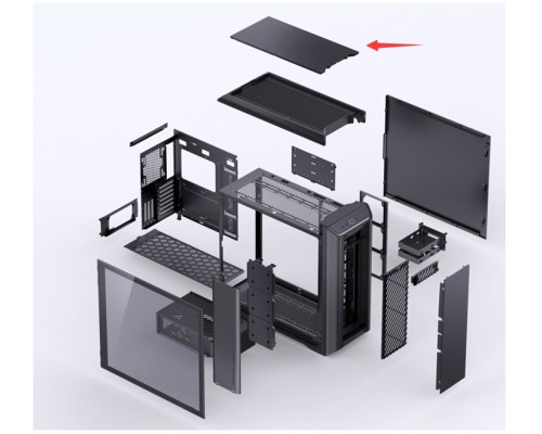 Корпус JONSBO D500 Black без БП