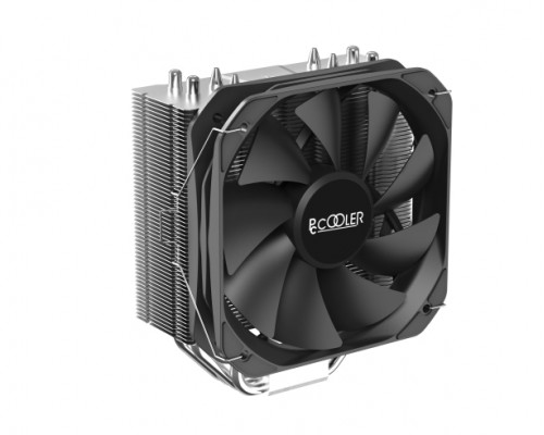 Кулер PCCooler Paladin 400 S115X/1200/1700/AM4 (20 шт/кор, TDP 200W, 130mm PWM FAN, 4 тепловые трубки 6мм, 800-1600RPM, 18-28,6dBa)