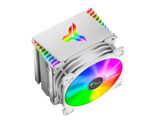 Кулер JONSBO CR-1400 White LGA1700/1200/115X/AM4 (24шт/кор, TDP 130W, PWM, 92mm ARGB Fan, 4 тепловые трубки, 4-pin, белый) Retail