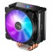 Кулер JONSBO CR-1000 PRO LGA1700/1200/115X/AM4 (24шт/кор, TDP 210W, PWM, 120mm Dynamic Multi-Color LED Fan, 6 тепловых трубок, 4-pin) Retail