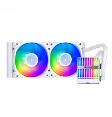 Комплект водяного охлаждения JONSBO HXW-240 ARGB White LGA 2011/1700/1200/115X/AM4 (6шт/кор, TDP 260W, ARGB FAN and PUMP, PWM, DUAL FAN 120mm, белый) RET                                                                                                 