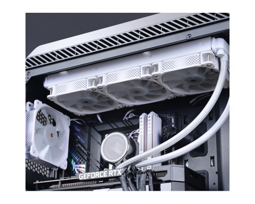 Комплект водяного охлаждения JONSBO TW7-360 ARGB White LGA 2011/1700/1200/115X/AM4 (4шт/кор, TDP 300W, ARGB FAN and PUMP, PWM, TRIPLE FAN 120mm, белый) RET