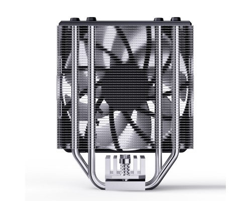 Кулер JONSBO PISA A4 Grey LGA1700/1200/115X/AM5/AM4 (12шт/кор, TDP 250W, PWM, 120mm Black Fan, 4 тепловых трубок, 4-pin) Retail