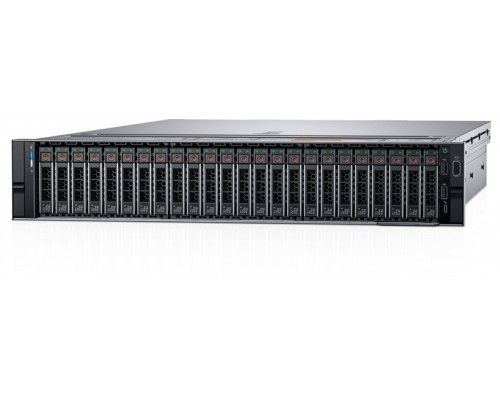 Сервер DELL PowerEdge R740xd/ 2U/ 24SFF/ 1xHS / PERC H750 LP/ 4xGE/ noPSU/ iDRAC9 Ent/ RC5/ 6 perf FAN/ Bezel noQS/ Sliding Rails/ noCMA/ 3YPSNBD