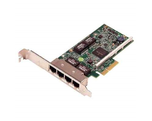 Контроллер DELL Broadcom 5719 QP 1Gb Network Interface Card,Full Height,CusKit (XF9VF)