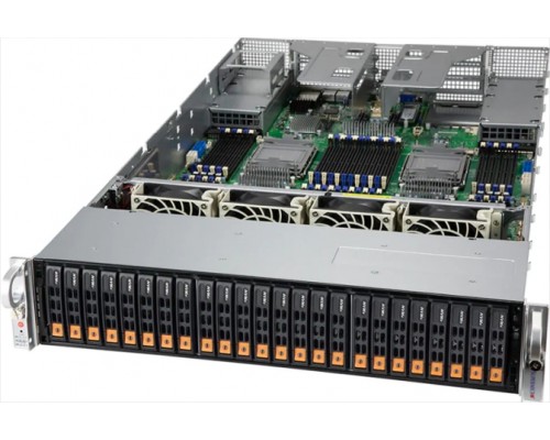 Сервер Supermicro MP SuperServer 2U 240P-TNRT 4x6348H/48x32GB/1x240Gb SM883 SATA/2x10Gb/2x10GbSFP+/24 Hot-swap 2.5