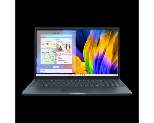 Ноутбук ASUS Zenbook Pro 15 UM535QA-KS241  AMD Ryzen 7 5800H/16Gb/1Tb SSD SSD Nvme/15.6 FHD GLARE TOUCH IPS 400 nit 1920x1080/WiFi5/BT/No OS/1.8Kg/PINE GREY(GLASS)/SLEEVE