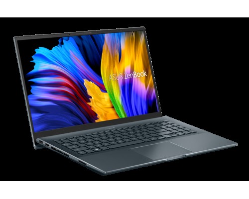 Ноутбук ASUS Zenbook Pro 15 UM535QA-KS241  AMD Ryzen 7 5800H/16Gb/1Tb SSD SSD Nvme/15.6 FHD GLARE TOUCH IPS 400 nit 1920x1080/WiFi5/BT/No OS/1.8Kg/PINE GREY(GLASS)/SLEEVE