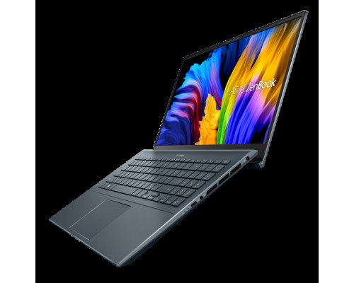 Ноутбук ASUS Zenbook Pro 15 UM535QA-KS241  AMD Ryzen 7 5800H/16Gb/1Tb SSD SSD Nvme/15.6 FHD GLARE TOUCH IPS 400 nit 1920x1080/WiFi5/BT/No OS/1.8Kg/PINE GREY(GLASS)/SLEEVE