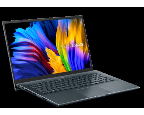 Ноутбук ASUS Zenbook Pro 15 UM535QA-KS241  AMD Ryzen 7 5800H/16Gb/1Tb SSD SSD Nvme/15.6 FHD GLARE TOUCH IPS 400 nit 1920x1080/WiFi5/BT/No OS/1.8Kg/PINE GREY(GLASS)/SLEEVE