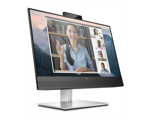 Монитор HP E24mv G4 Conf Monitor 1920x1080, 16:9, IPS, 250 cd/m2, 1000:1, 5ms, USB, VGA, HDMI, DP, webcam, speakers, height, tilt, swivel, pivot, Black