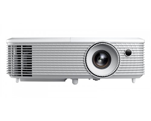 Проектор Optoma EH400 (DLP, Full HP 1920x1080, 4000Lm, 22000:1, 2xHDMI, MHL, VGA, Composite video, Audio-in 3.5mm, VGA-OUT, Audio-Out 3.5mm, 1x2W speaker, 3D Ready, lamp 10000hrs, WHITE)