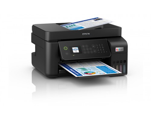 Epson L5290 МФУ А4 цветное: принтер/копир/сканер/факс, 33/15 стр./мин.(чб/цвет), ADF 30 стр., USB/LAN, в комплекте чернила 7 500/4 500 стр.(чб/цвет)