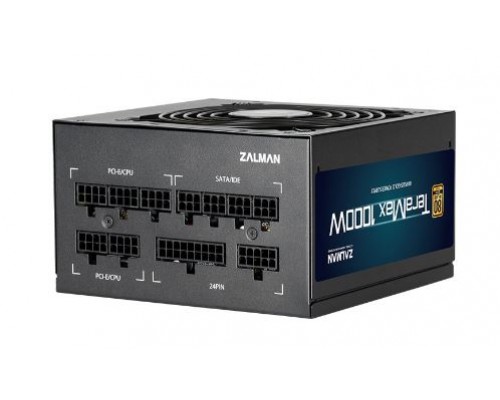 Блок питания Zalman ZM1000-TMX, 1000W, ATX12V v2.52, APFC, 12cm Fan, 80+ Gold, Full Modular, Retail