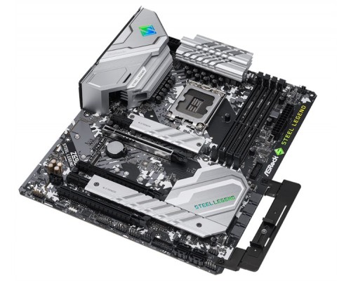 Материнская плата ASROCK Z690 STEEL LEGEND, LGA1700, Z690, 4*DDR4, HDMI+DP, 8xSATA3 6.0, M.2 Socket,  RAID, 4xUSB 3.2, Type-C, ATX; 90-MXBH00-A0UAYZ