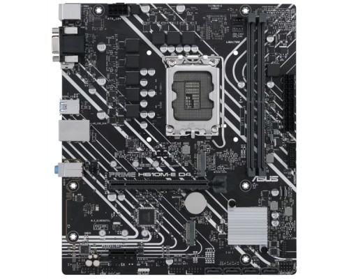 Материнская плата ASUS PRIME H610M-E D4-CSM, LGA1700, H610, 2*DDR4, DP+D-Sub + HDMI, SATA3, Audio, Gb LAN, USB 3.2*4, USB 2.0*6, COM*1 header (w/o cable), mATX ; 90MB19N0-M0EAYC