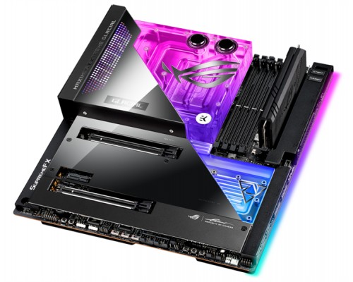 Материнская плата ASUS ROG MAXIMUS Z690 EXTREME GLACIAL,  LGA1700, Z690, 4*DDR5 , SLI+CrossFireX, SATA3 + RAID, Audio, LAN*2 (2,5 + 10 GB), USB 3.2*16, USB 2.0*6, ATX ; 90MB1A60-M0EAY0