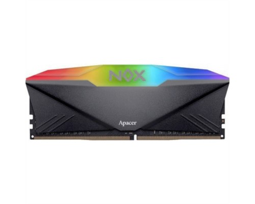 Оперативная память Apacer  DDR4   16GB  3200MHz UDIMM NOX RGB Black Gaming Memory (PC4-25600) CL16 1.35V Intel XMP 2.0, Heat Sink (Retail) 1024*8  3 years (AH4U16G32C28YNBAA-1)