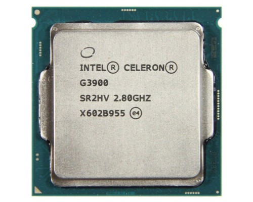 Процессор CPU Intel Celeron G3900 (2.8GHz) 2MB, LGA1151 OEM (Integrated Graphics HD 510 350MHz) CM8066201928610SR2HV