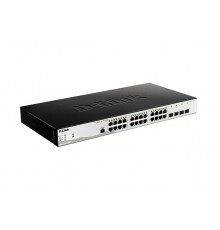 Коммутатор D-Link DGS-1210-28P/ME/B2A, L2 Managed Switch with  24 10/100/1000Base-T ports and 4 1000Base-X SFP ports (24 PoE ports 802.3af/802.3at (30 W), PoE Budget 193 W)                                                                              