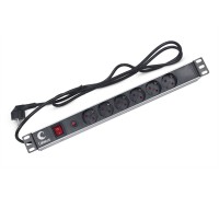 Блок розеток CABEUS PDU-6P-F-2E 6 роз 16А 250V шнур 2м                                                                                                                                                                                                    