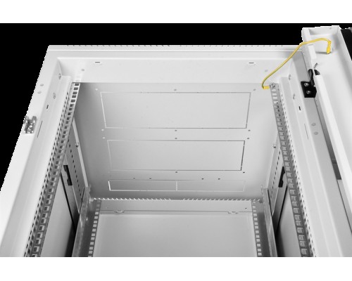 Шкаф телекоммуникационный напольный 42U (600x1000) дверь перфорированная 2 шт., цвет чёрный