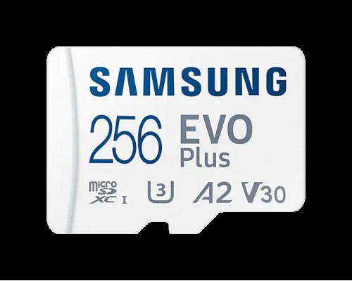 Флеш-карта microSD 256GB Samsung Карта памяти EVO Plus (MB-MC256KA)