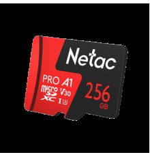 Носитель информации Netac P500 Extreme Pro MicroSDXC 256GB V30/A1/C10 up to 100MB/s, retail pack card only                                                                                                                                                