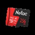 Носитель информации Netac P500 Extreme Pro MicroSDXC 256GB V30/A1/C10 up to 100MB/s, retail pack card only