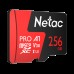 Носитель информации Netac P500 Extreme Pro MicroSDXC 256GB V30/A1/C10 up to 100MB/s, retail pack card only