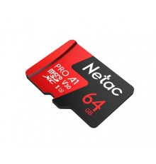 Носитель информации Netac P500 Extreme Pro MicroSDXC 64GB V30/A1/C10 up to 100MB/s, retail pack card only                                                                                                                                                 