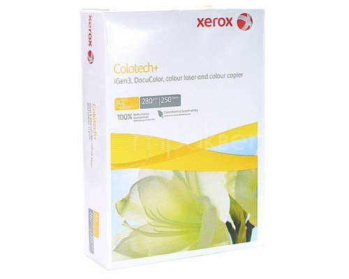 Бумага XEROX Colotech Plus 170CIE, 280г, A4, 250 листов (кратно 4 шт)