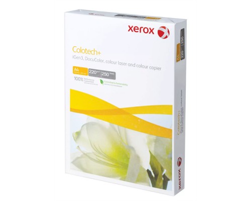 Бумага XEROX Colotech Plus 170CIE, 220г, A4, 250 листов (кратно 4 шт)