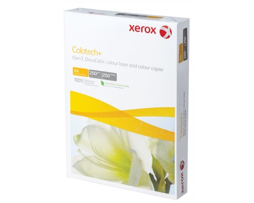 Бумага XEROX Colotech Plus 170CIE, 220г, A4, 250 листов (кратно 4 шт)