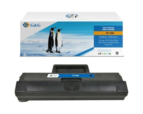 Картридж Cartridge G&G for HP laser 135a/135w/135r/137fnw; HP laser 107a/107w/107r, with chip (1000)