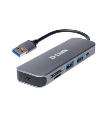 Разветвитель USB 3.0 D-Link DUB-1325 2 порта, серый                                                                                                                                                                                                       