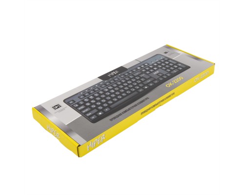 Клавиатура HIPER WIRED KEYBOARD OK-2200 BLACK